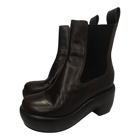 Everlane Shoes - Brown Leather Platform Booties by Everlane sz 5.5
